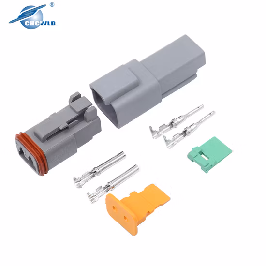 Alta calidad Deutsch Dt Dt04 Dt06 Conector automático Enchufe 2 3 4 6 8 12 pines macho y hembra Arnés de cables resistente al agua Coche Cable terminal eléctrico Conector automotriz